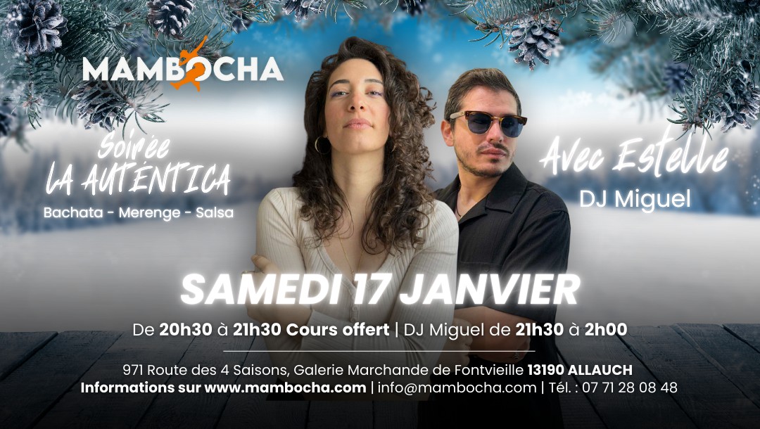Soirée LA AUTÉNTICA Bachata, merengue, salsa...