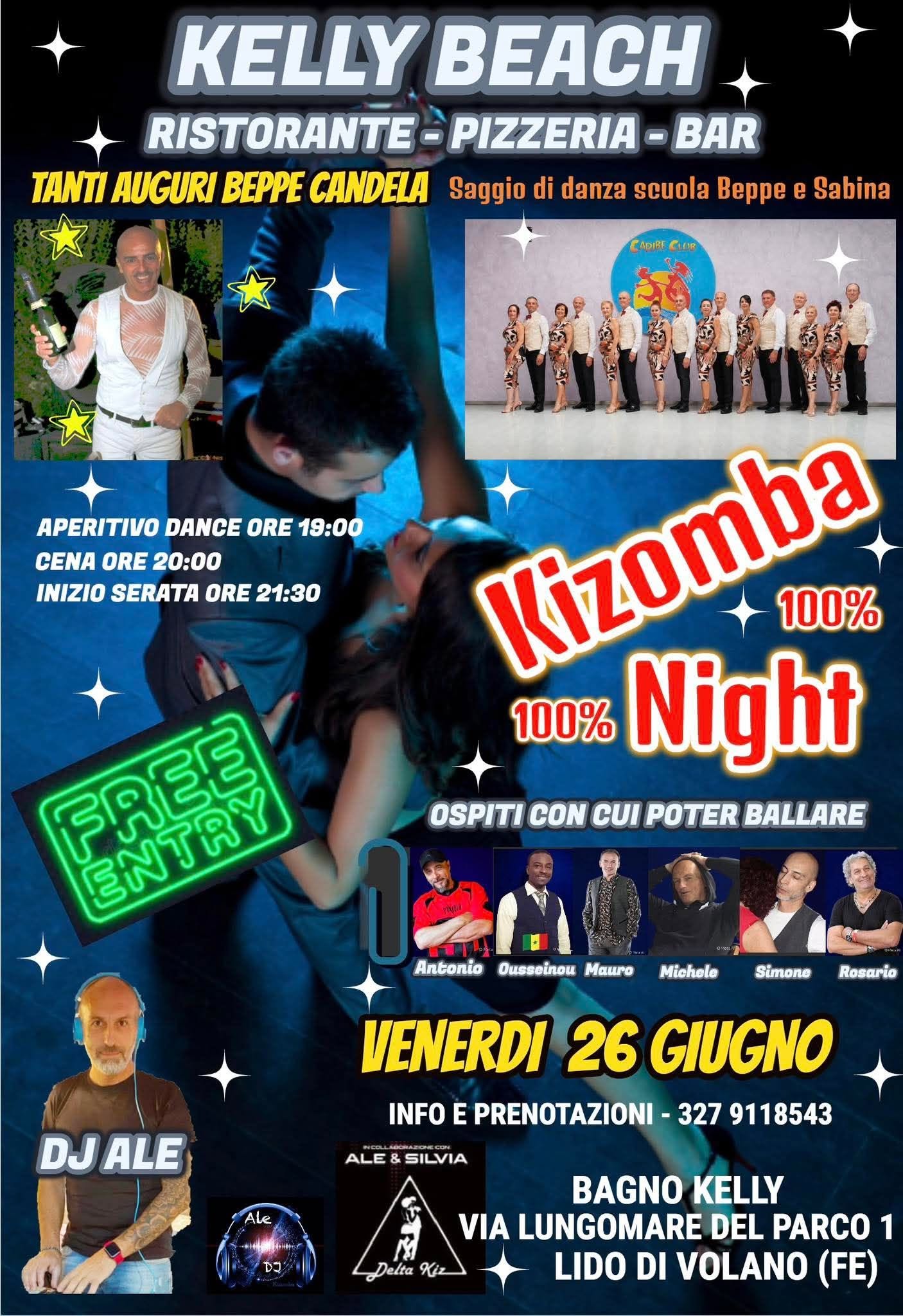 KIZOMBA 100% VENERDI AL BAGNO KELLY
