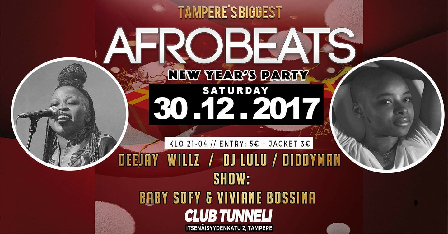 Tampere-Afro-New year 2018 Bash!
