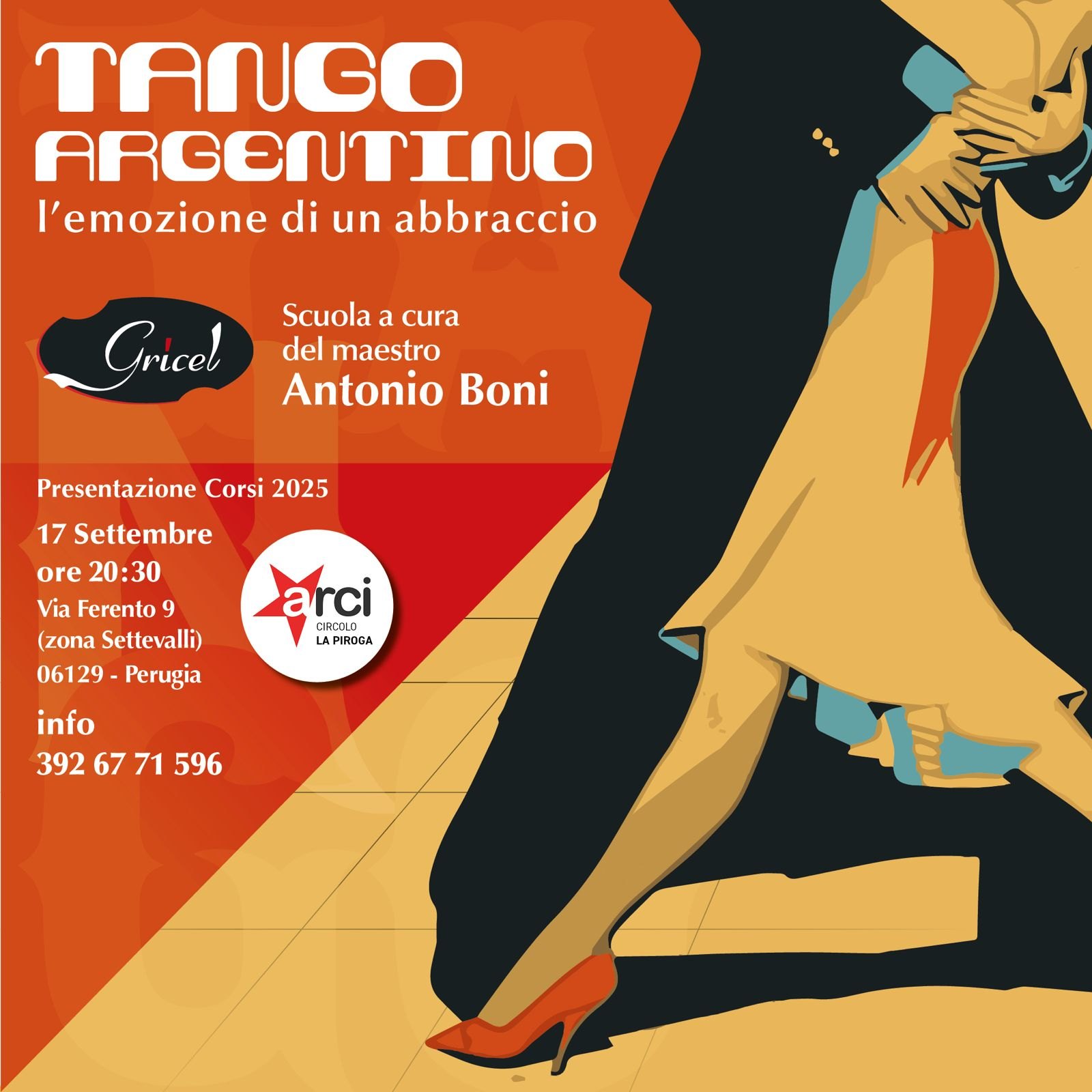 Presentazione nuovi corsi di tango argentino Perugia