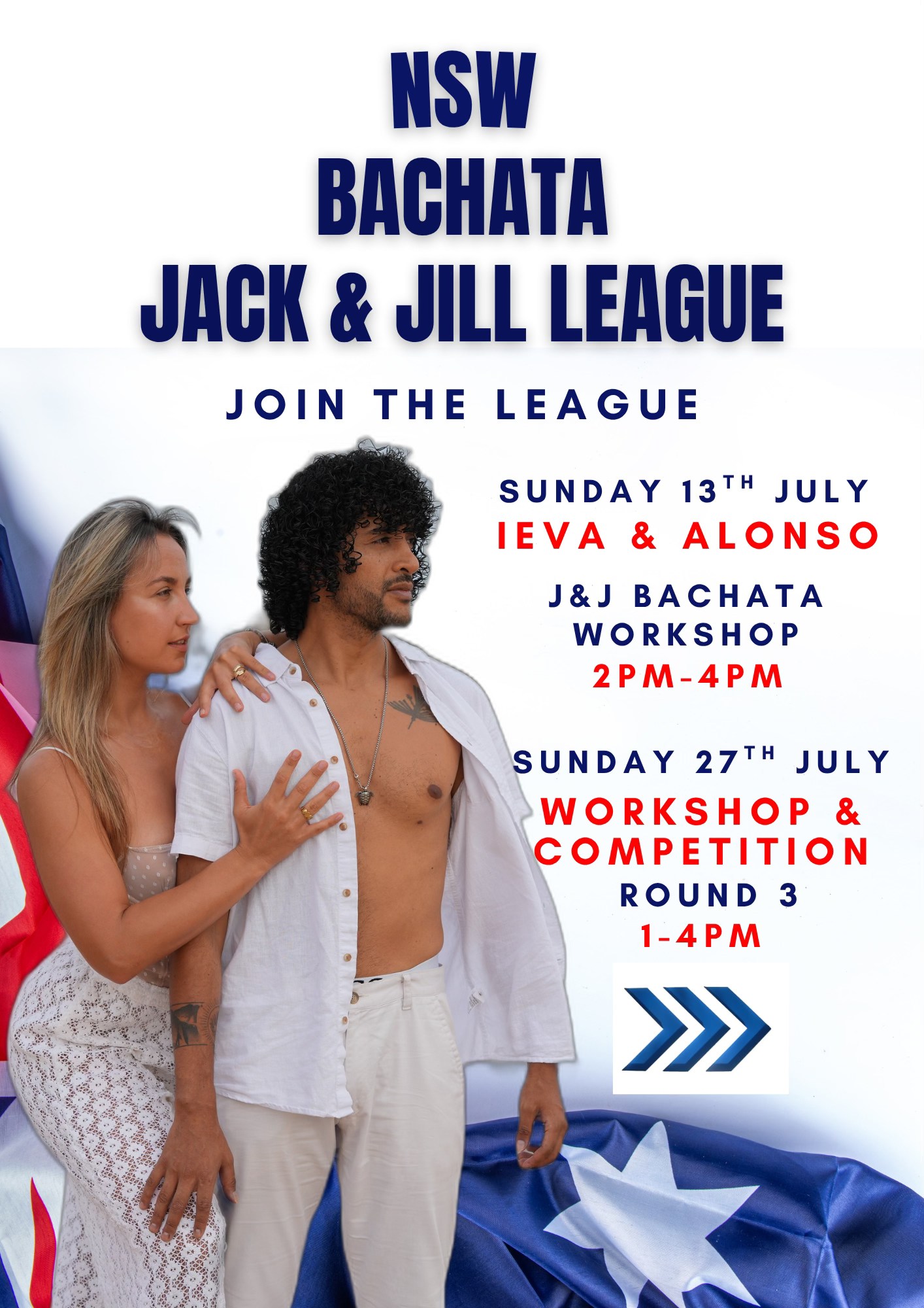 Sunday 13th July - Ieva & Alonso Bachata J&J Workshop