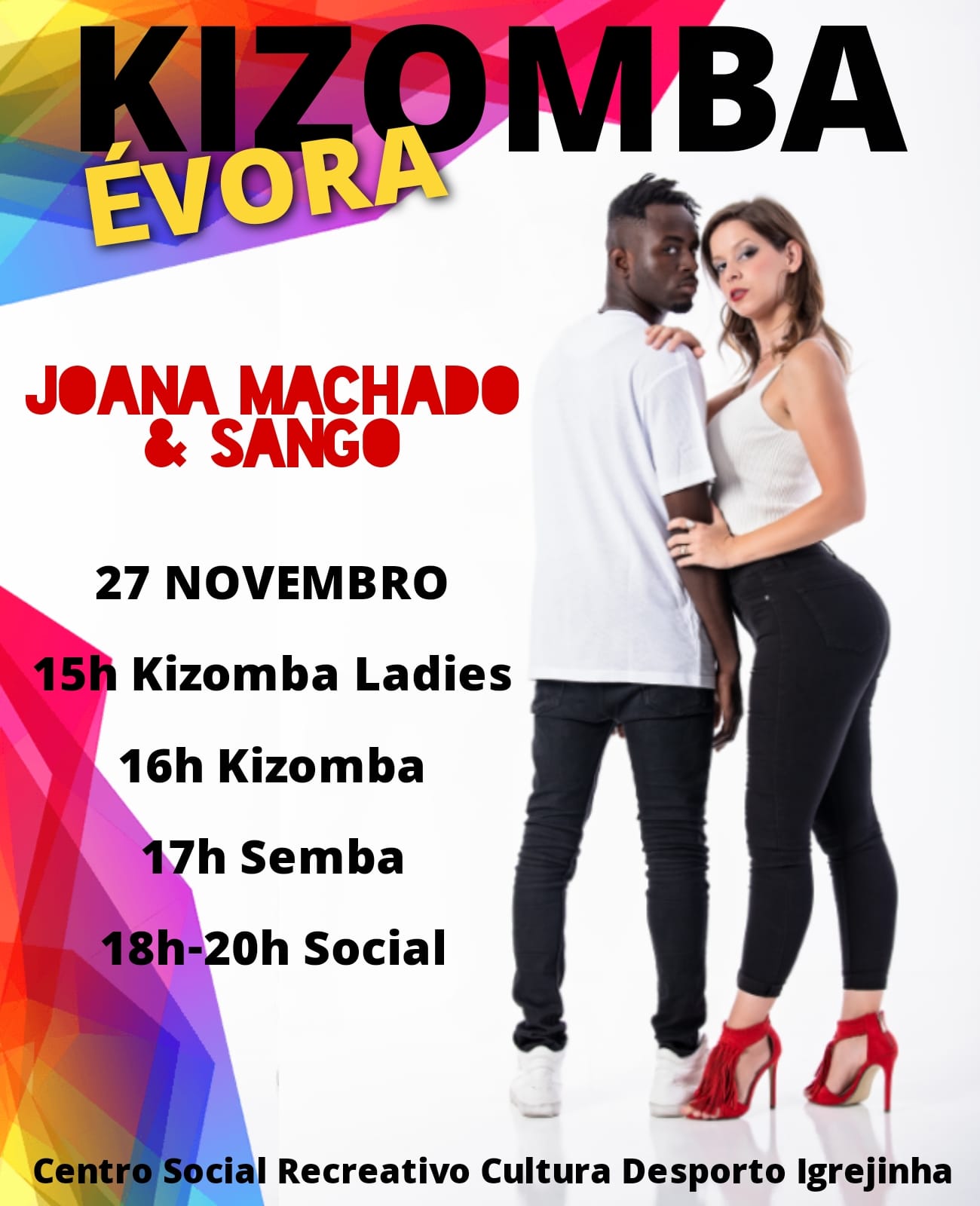 Dança - Workshops Kizomba Joana Machado & Sango