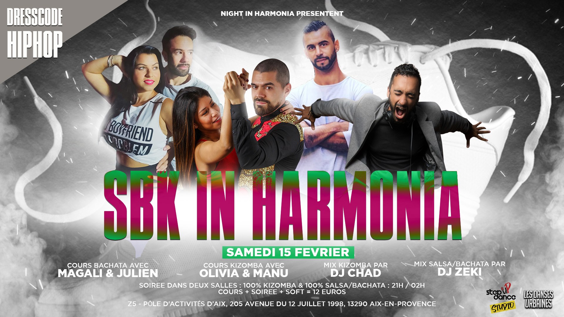 SBK in Harmonia - 2 salles - Dress Code Hip Hop