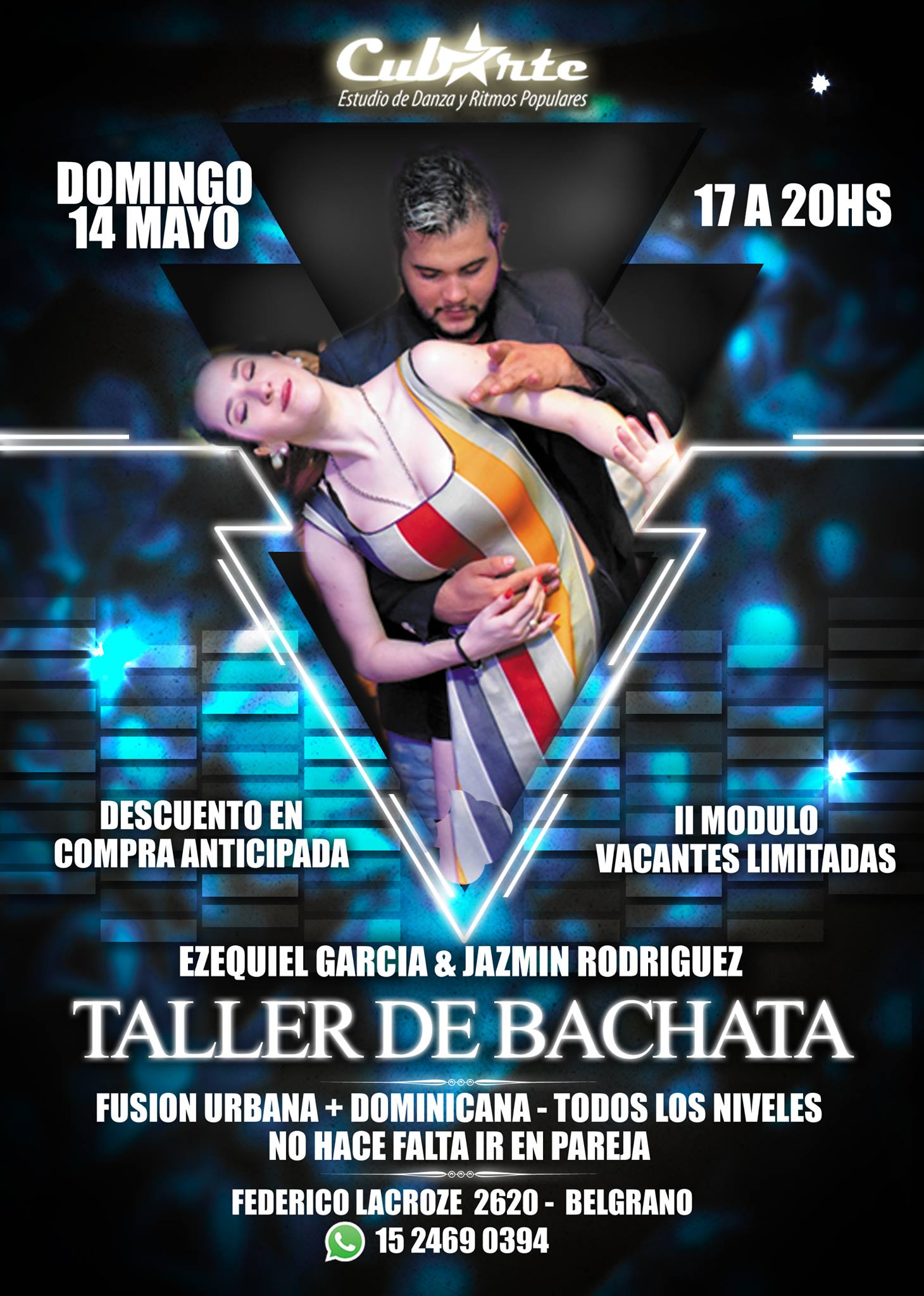 Taller Bachata Urbana + Dominicana - DOM 14 MAYO - II Modulo