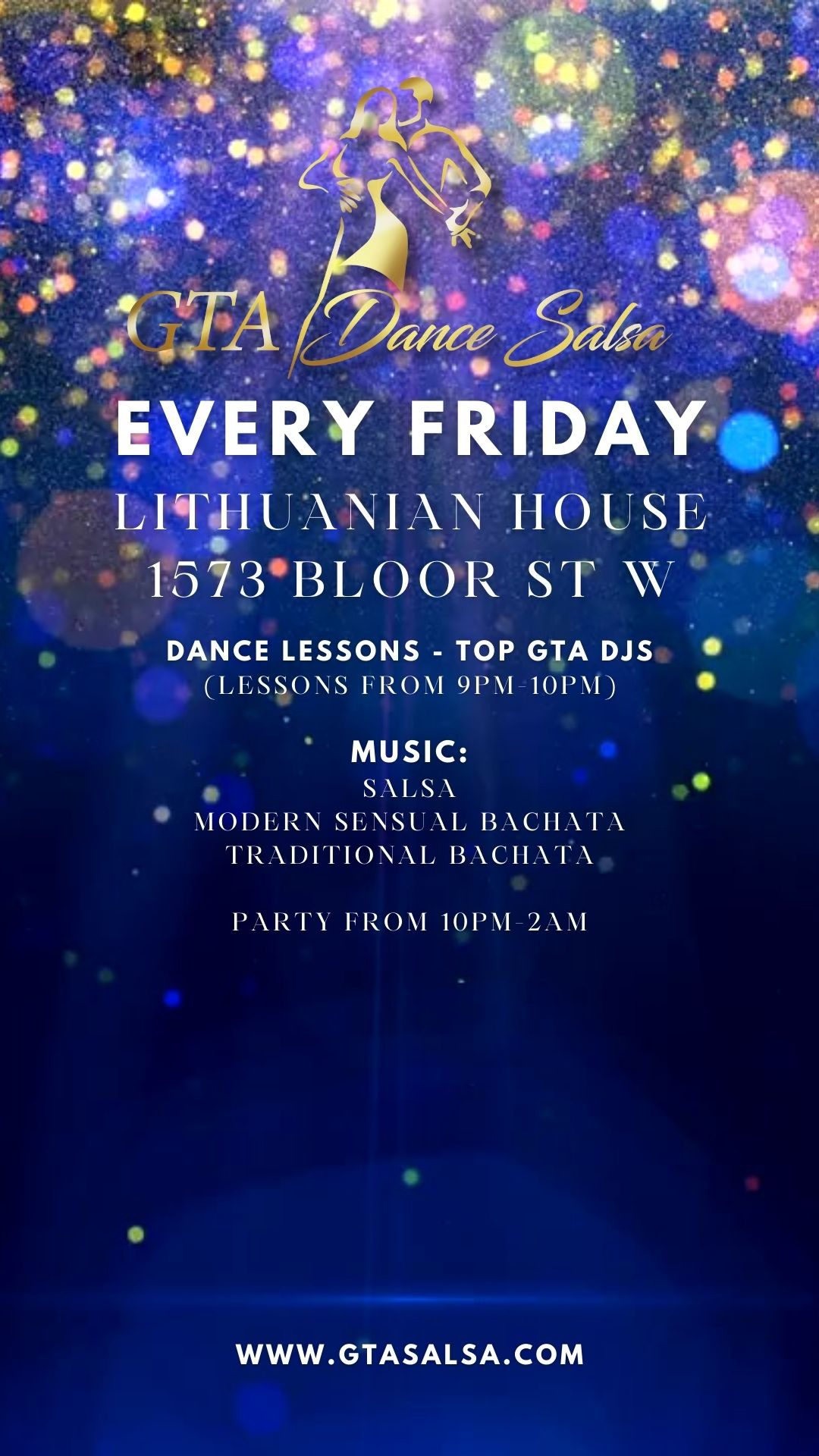 GTA Dance Salsa - Every Friday at the Lithuanian House