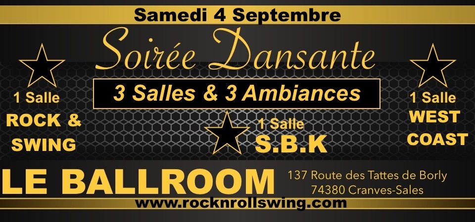 Reprise des soirées au BALLROOM