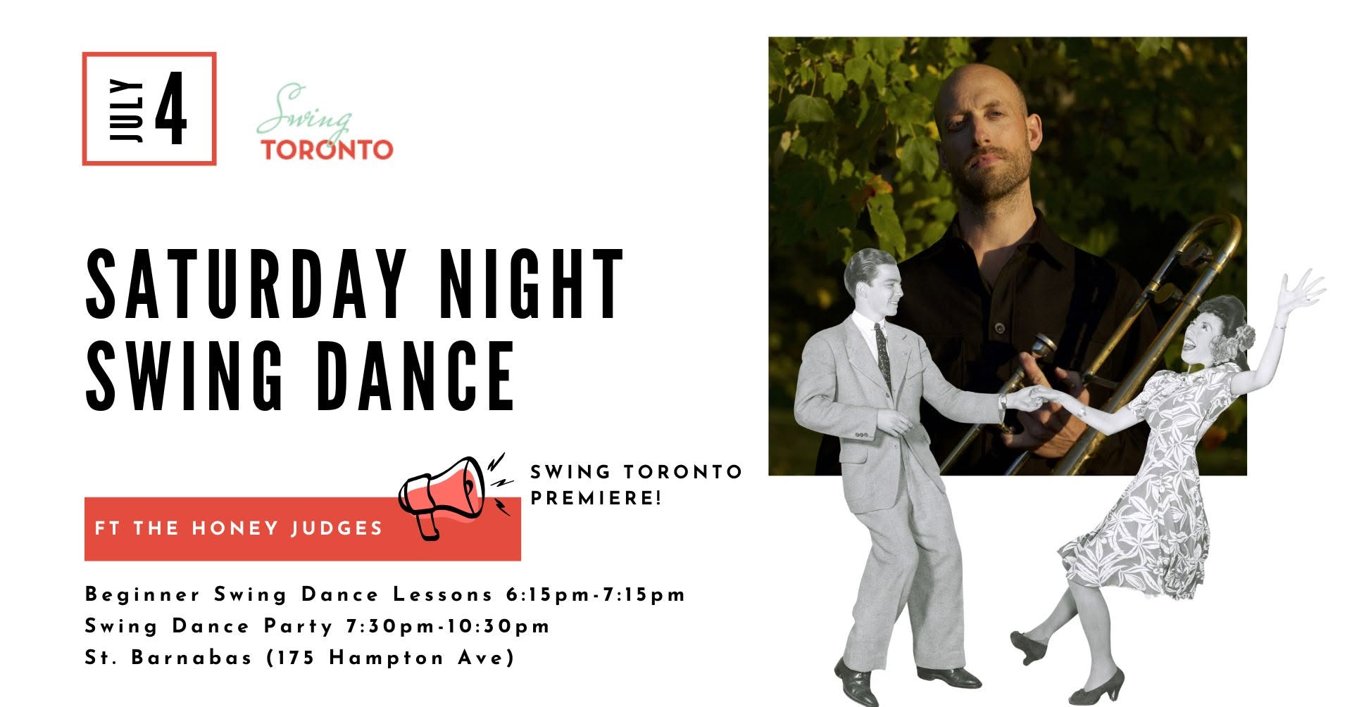 Saturday Night Swing ft. The Honey Judges! Beginner Lesson & Dance!