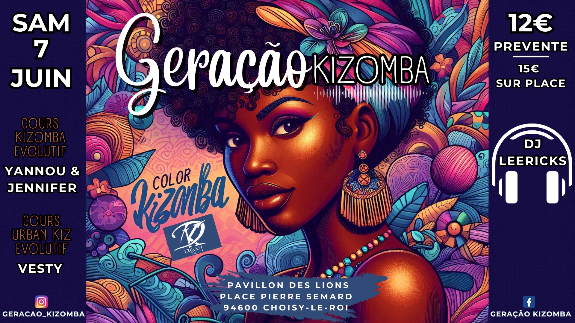 SOIREE GERACAO KIZOMBA - COLOR YOUR KIZ