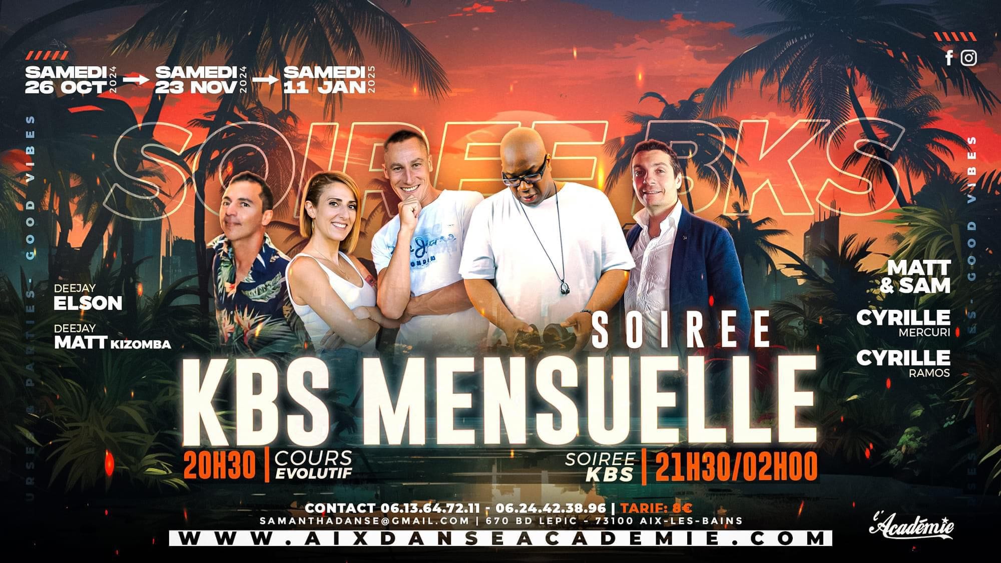 Soirée KBS à L'Académie - Aix les Bains