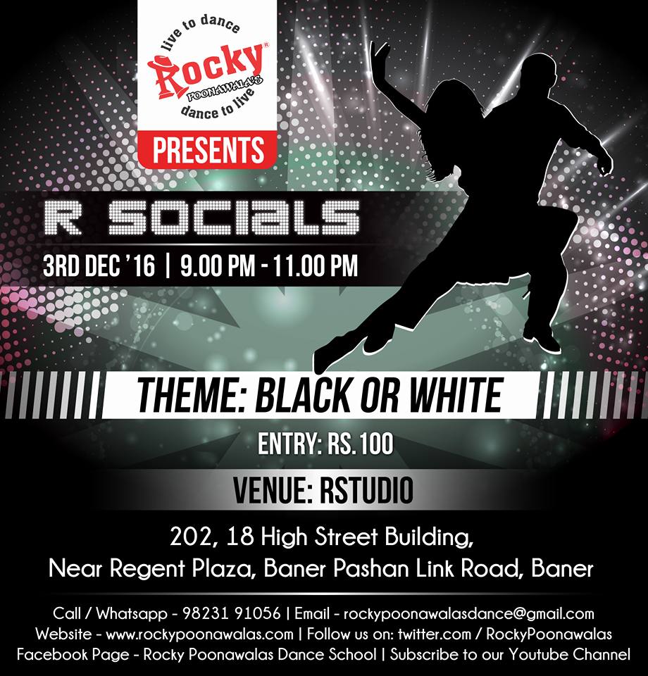 R Socials - Theme Black or White