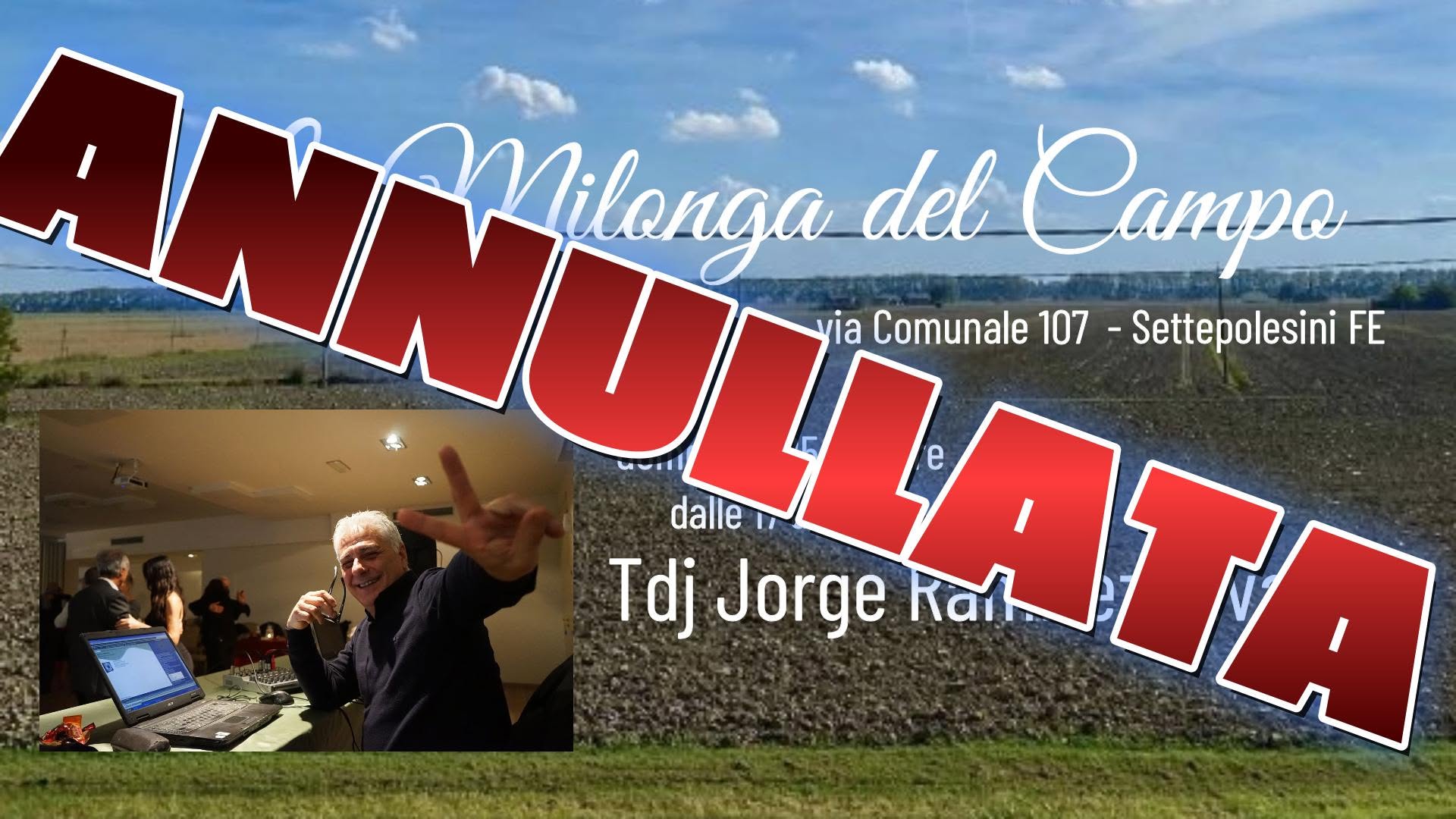 Torna domenica alla consolle de La Milonga del Campo Tdj Jorge Ramirez Civadda!