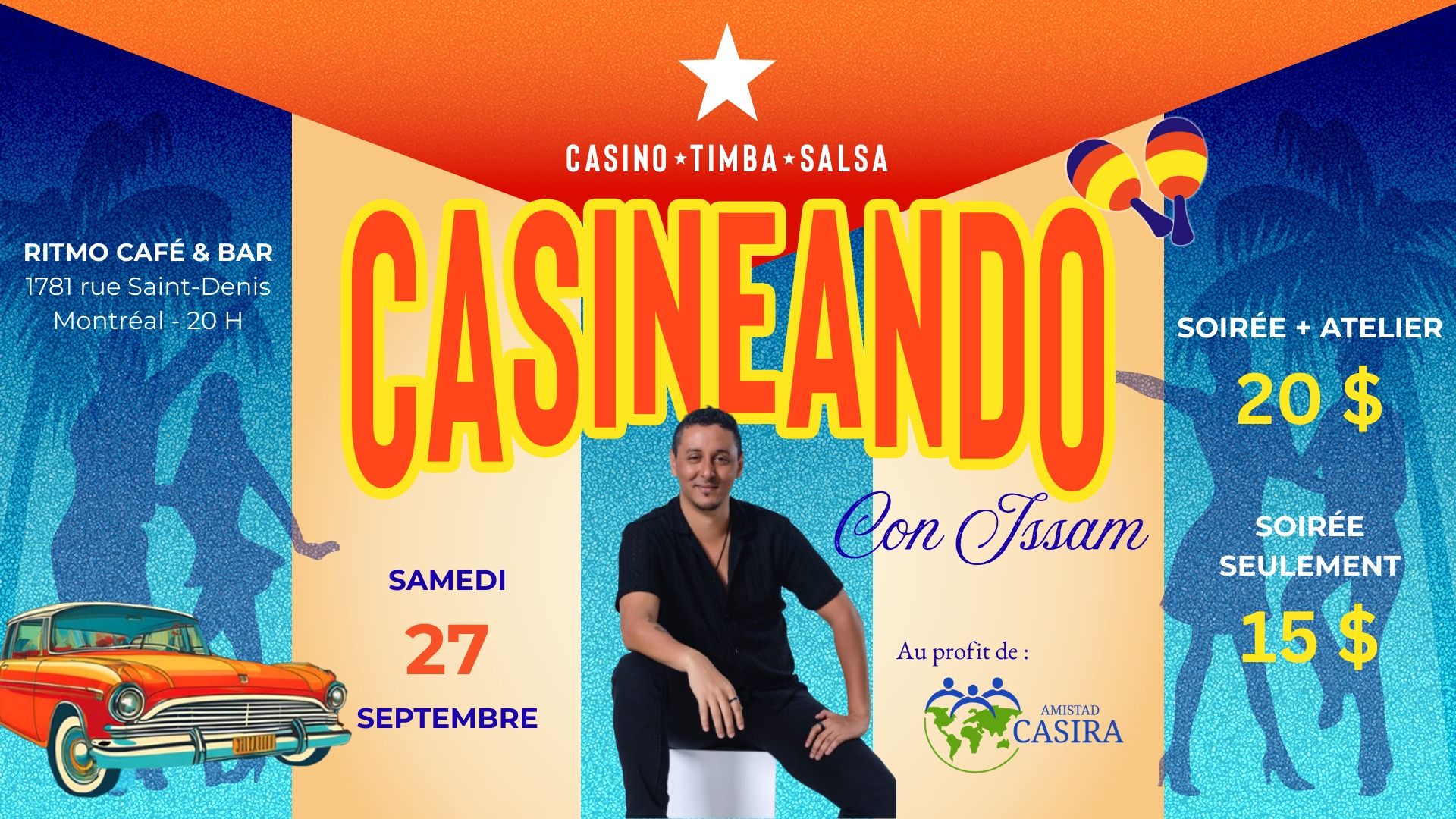 Casineando con Issam - Soirée dansante pour financer Amistad Casira