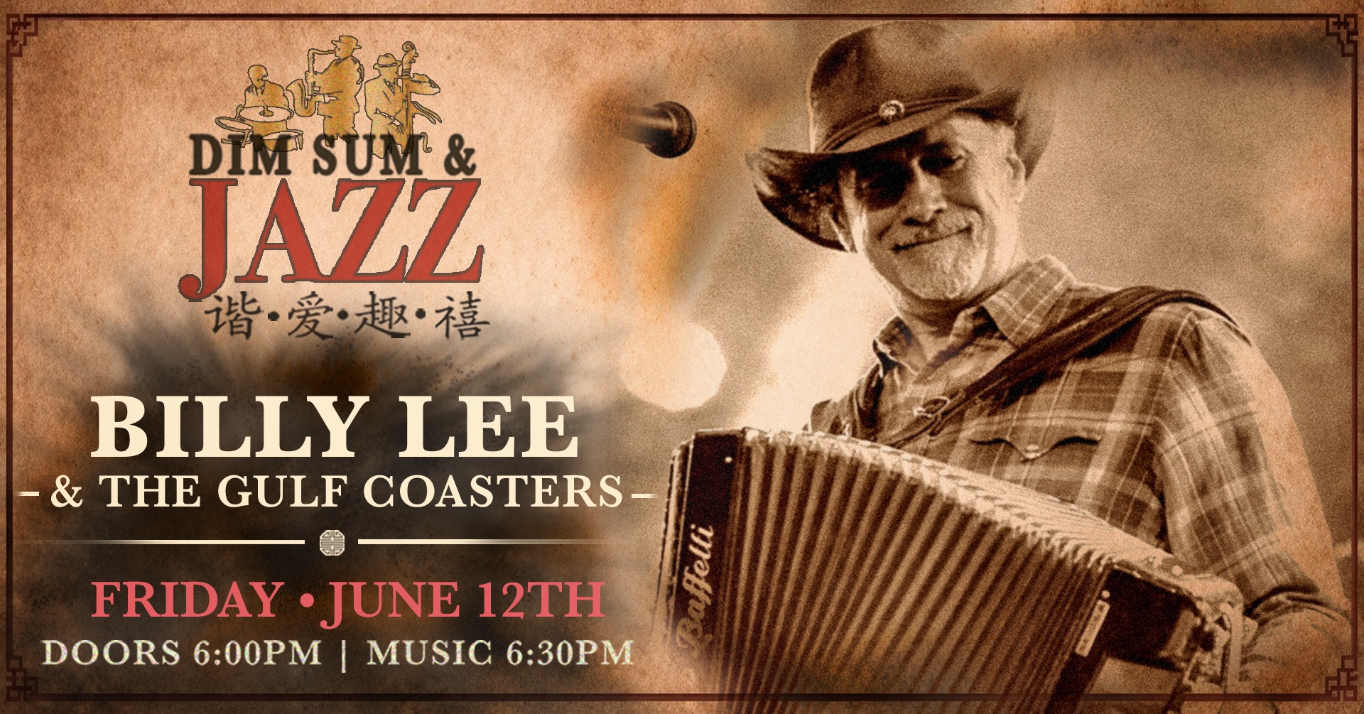 Golden Island Presents: Billy Lee & The Gulf Coasters - Dim Sum & Jazz CCLXIX