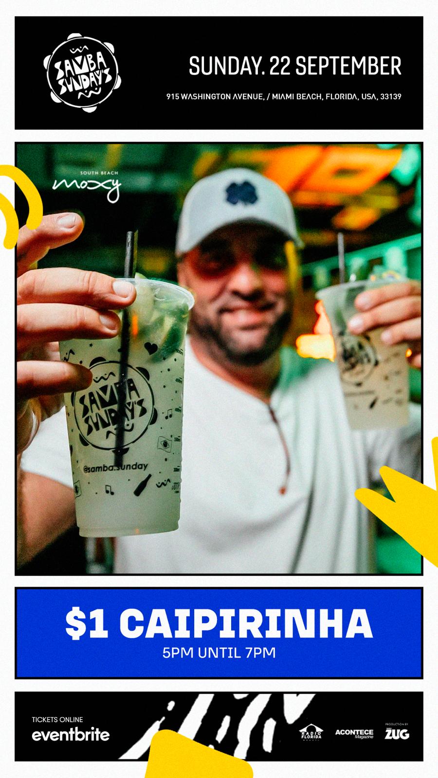 Samba Sunday - Rooftop - $1 Caipirinha