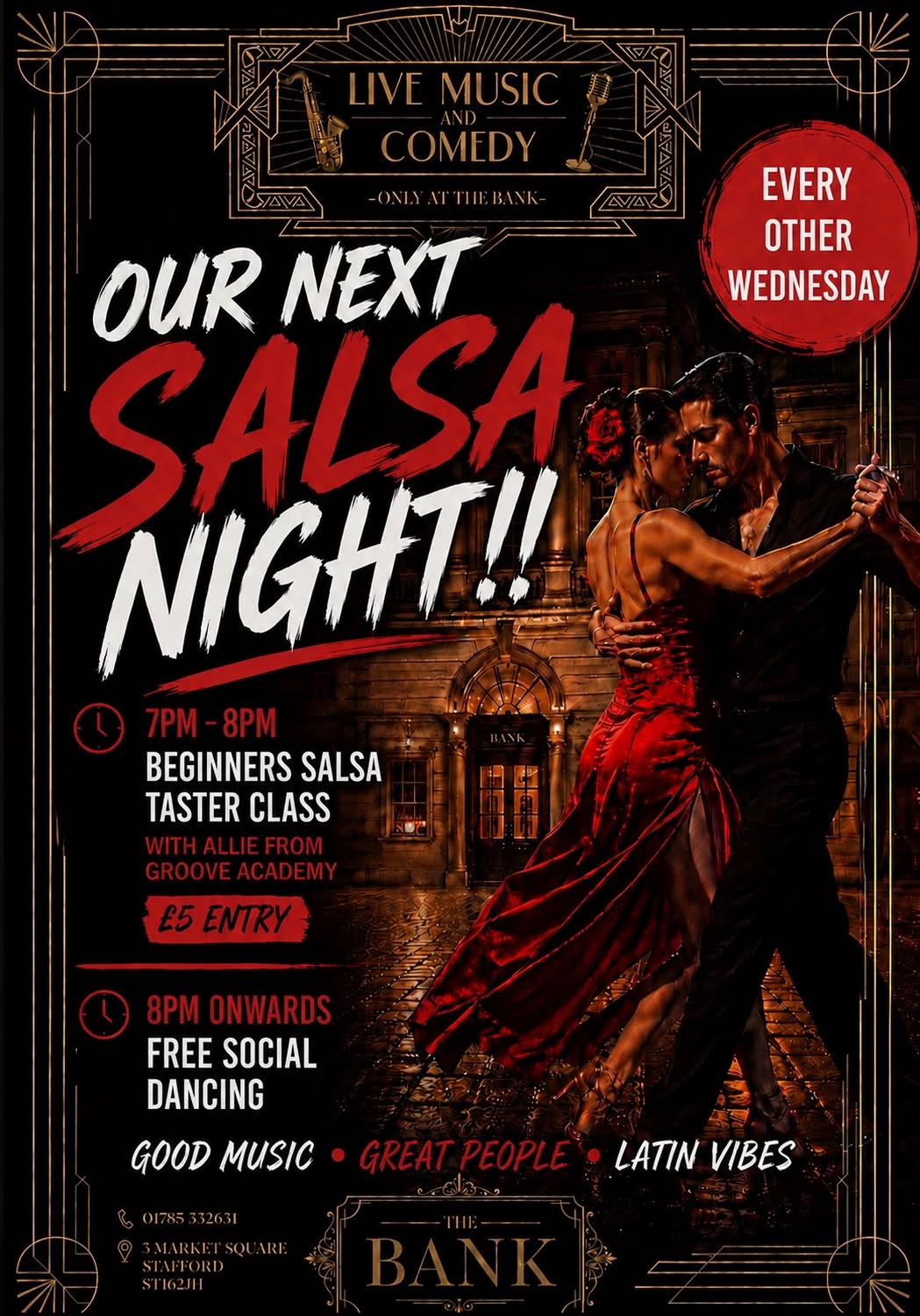 Salsa at The Bank 💃 🕺