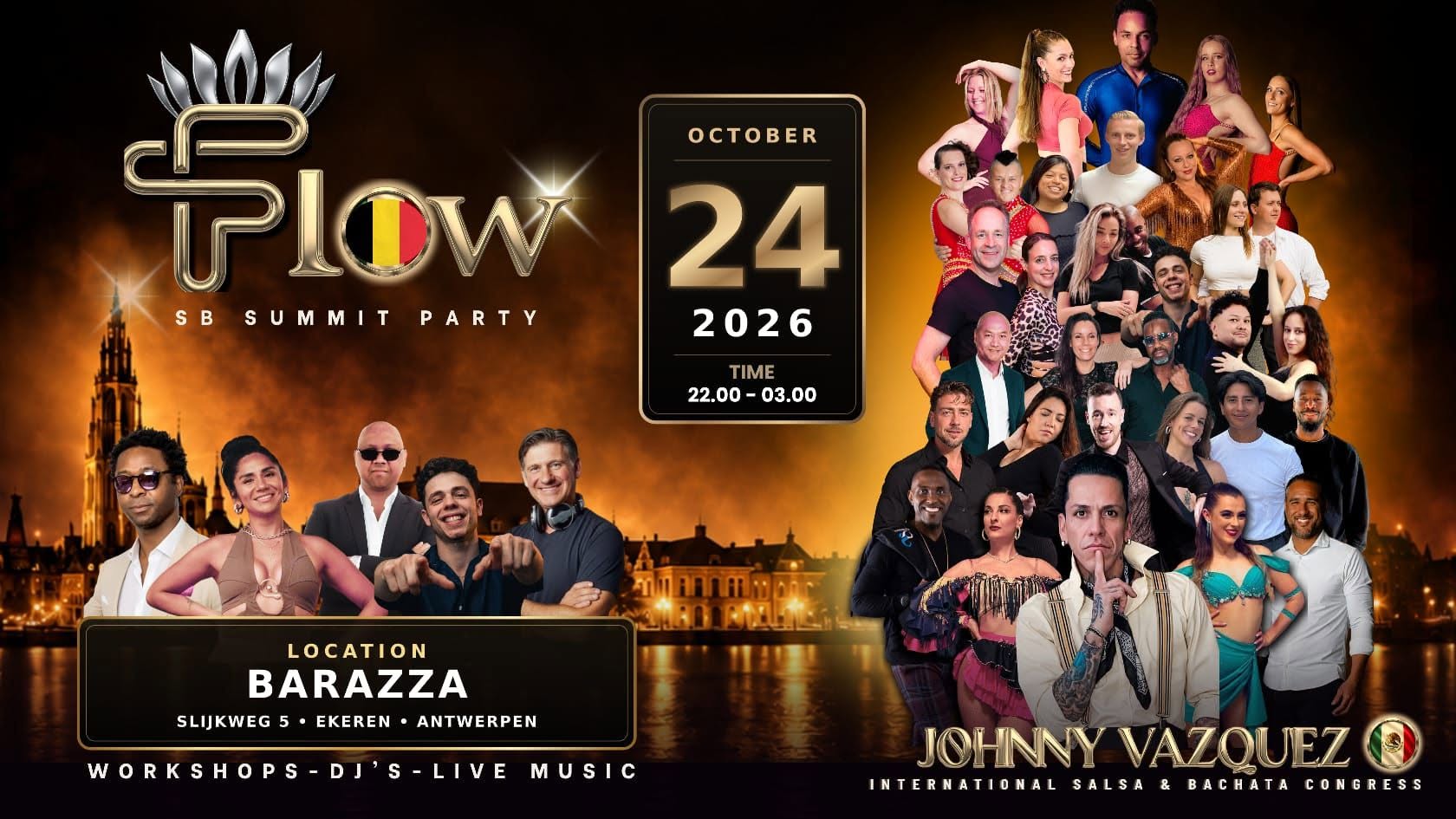 Flow - Salsa Bachata - Summit BARAZZA Antwerpen