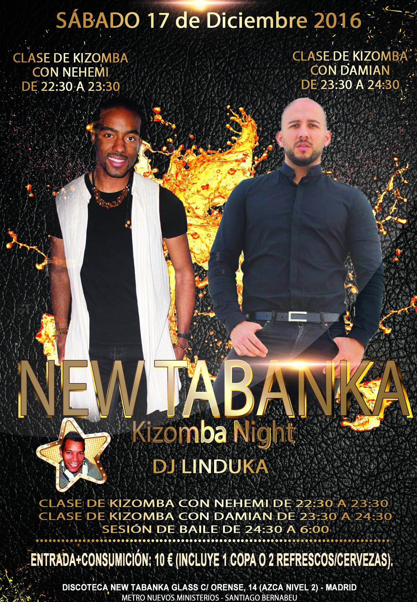 Kizomba Night en New Tabanka Glass - Sábado 17 diciembre 2016