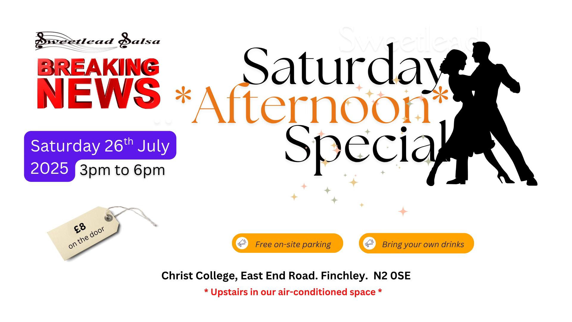 POP UP Saturday Afternoon Sweetlead Salsa Social