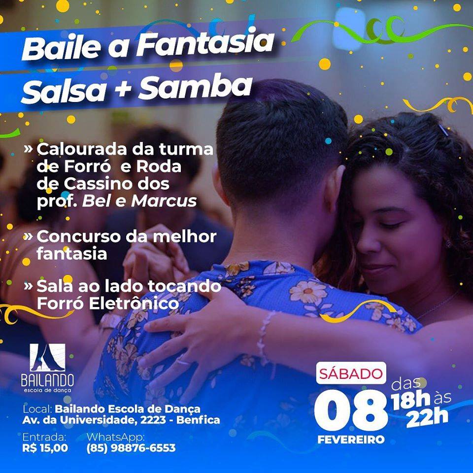 Baile a fantasia - tocando Samba, Salsa e Forró + Calourada