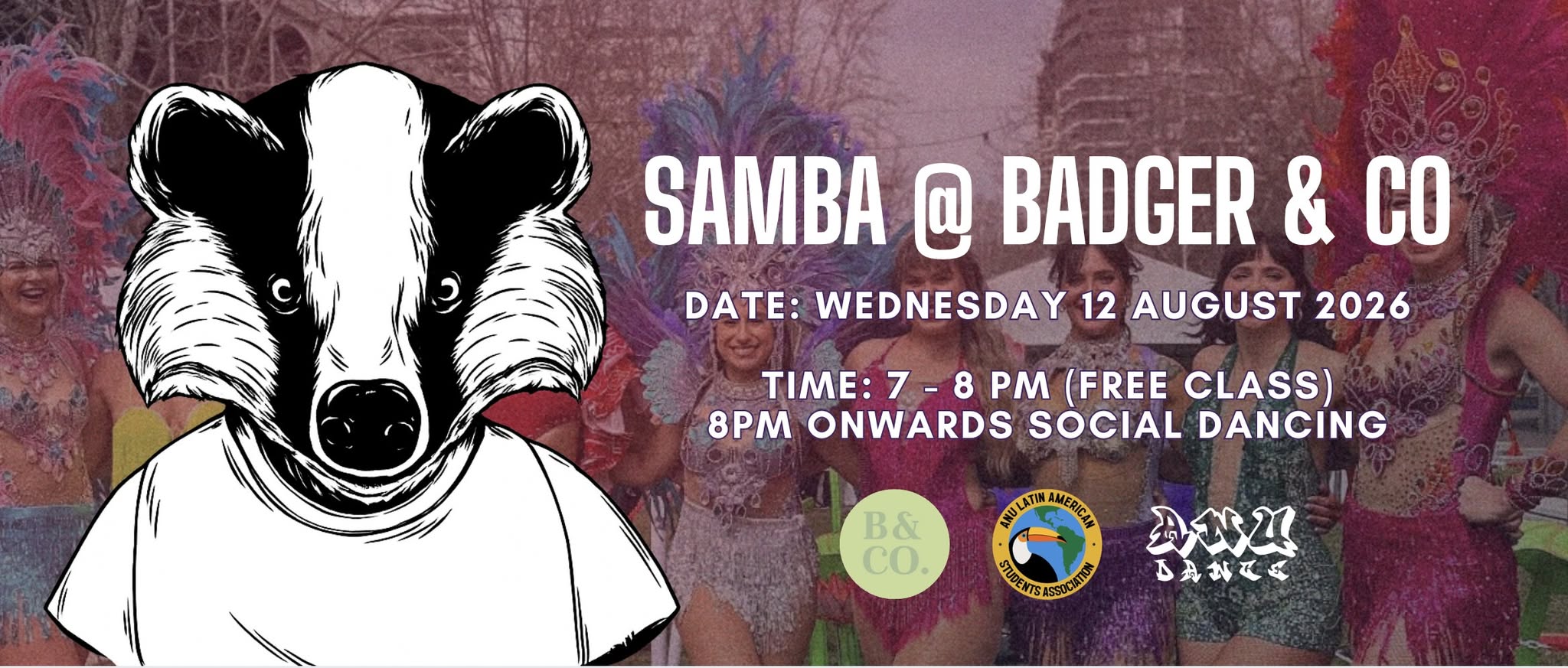 FREE Samba @ Badger & Co 💃🕺