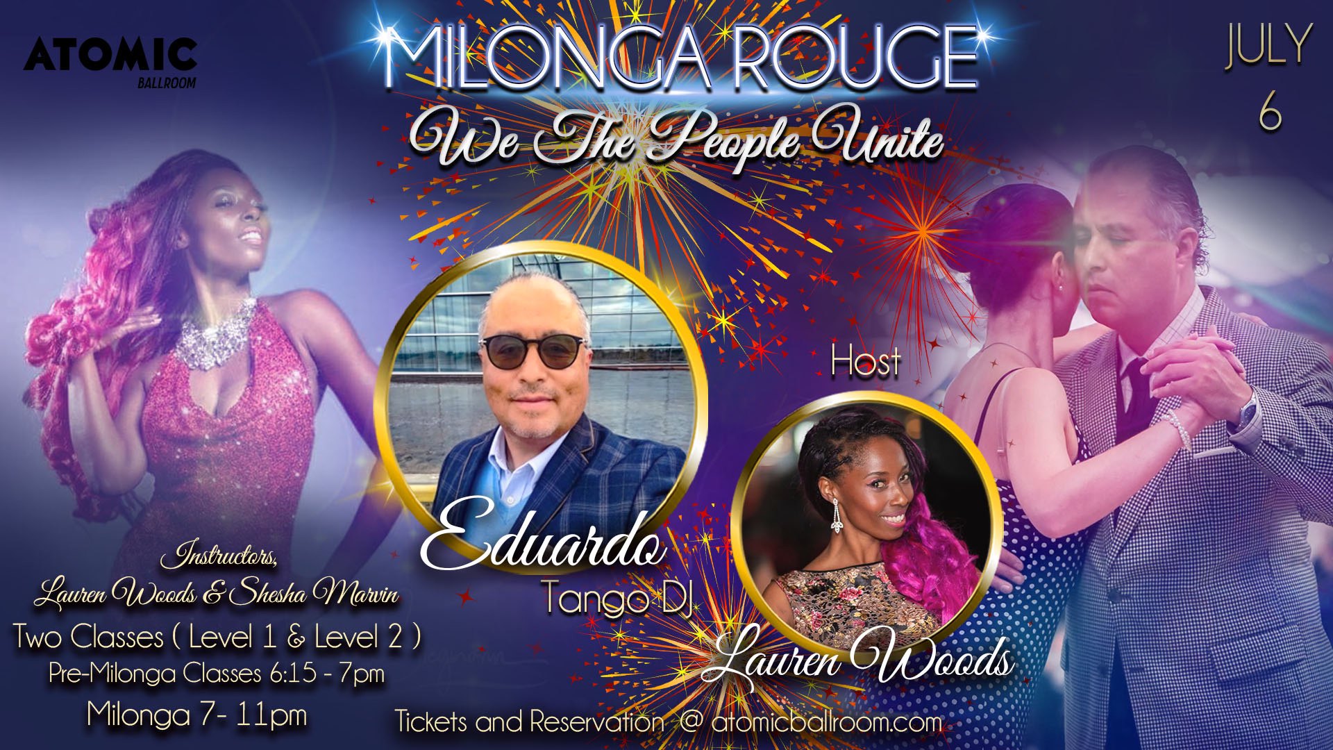 Milonga Rouge • Independence Weekend • Atomic Ballroom