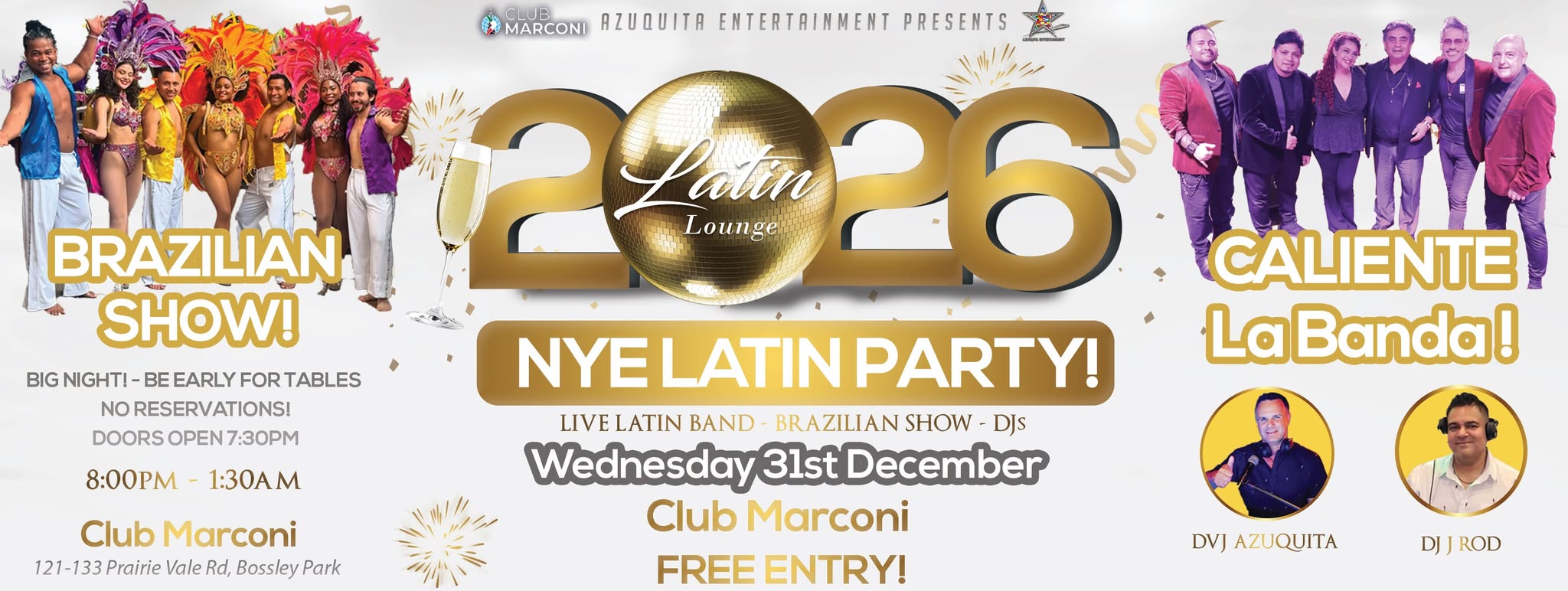 ๐๐๐ง๐๐ก ๐๐ข๐จ๐ก๐๐ @ ๐๐๐จ๐ ๐ ๐๐ฅ๐๐ข๐ก๐ ๐ NYE LATIN PARTY 2026!!!! ๐ FREE ENTRY