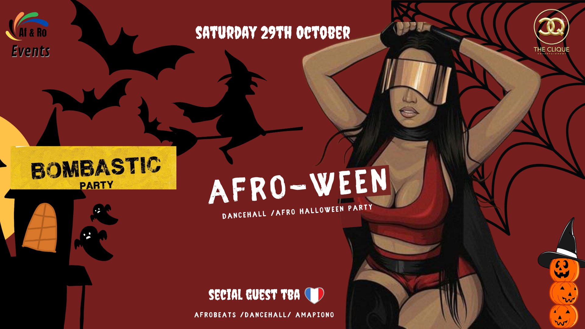 AFRO-WEEN Afro Halloween Party BOMBASTIC