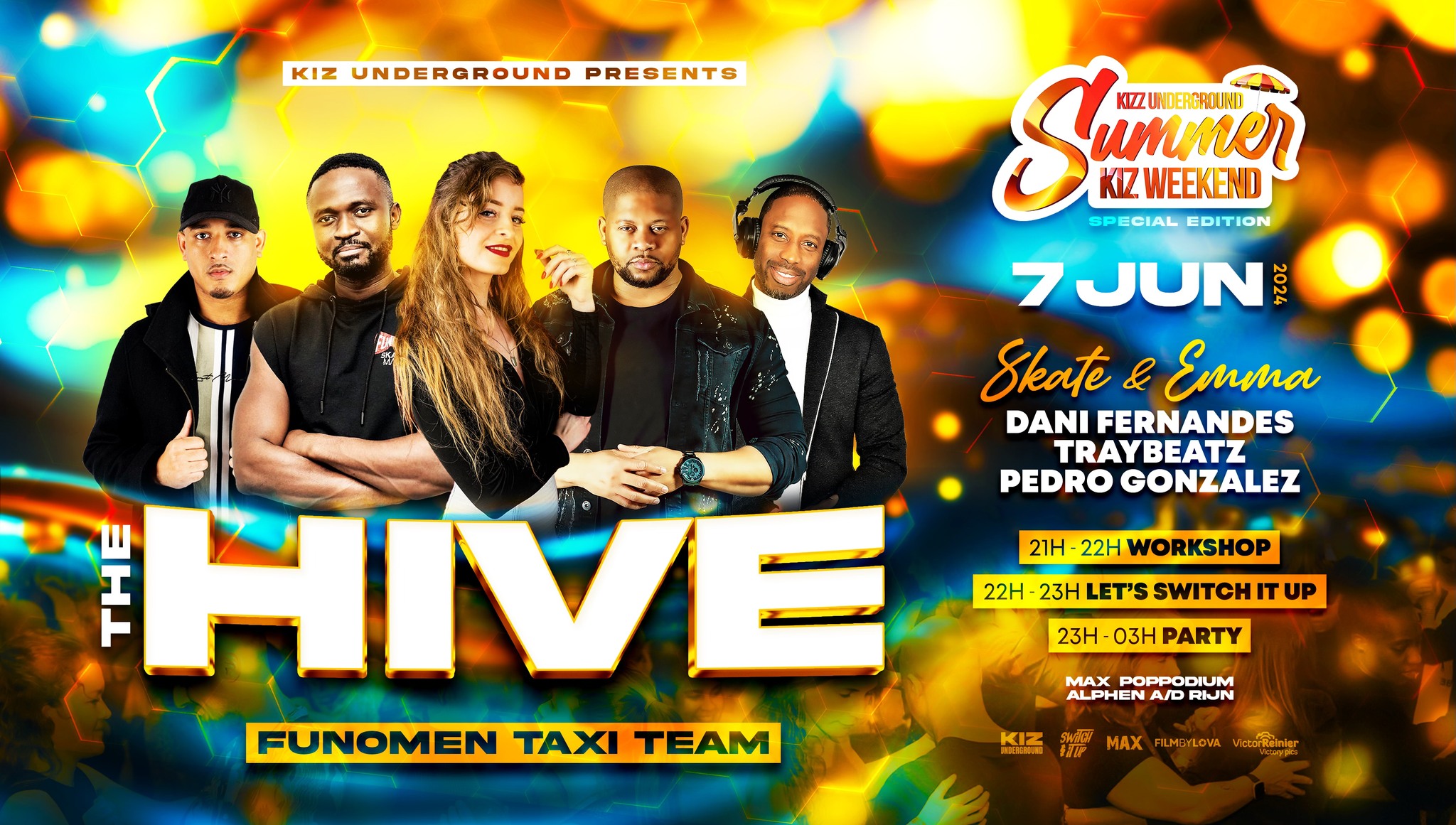 SUMMERKIZ MEETS THE HIVE: Dani Fernandes x Traybeatz x Pedro Gonzalez x Skate & Emma