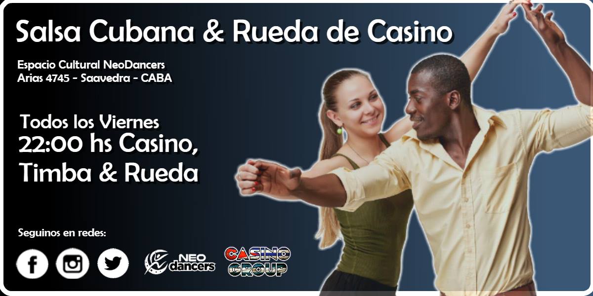 Clase de Salsa Cubana y Rueda de Casino en Saavedra!