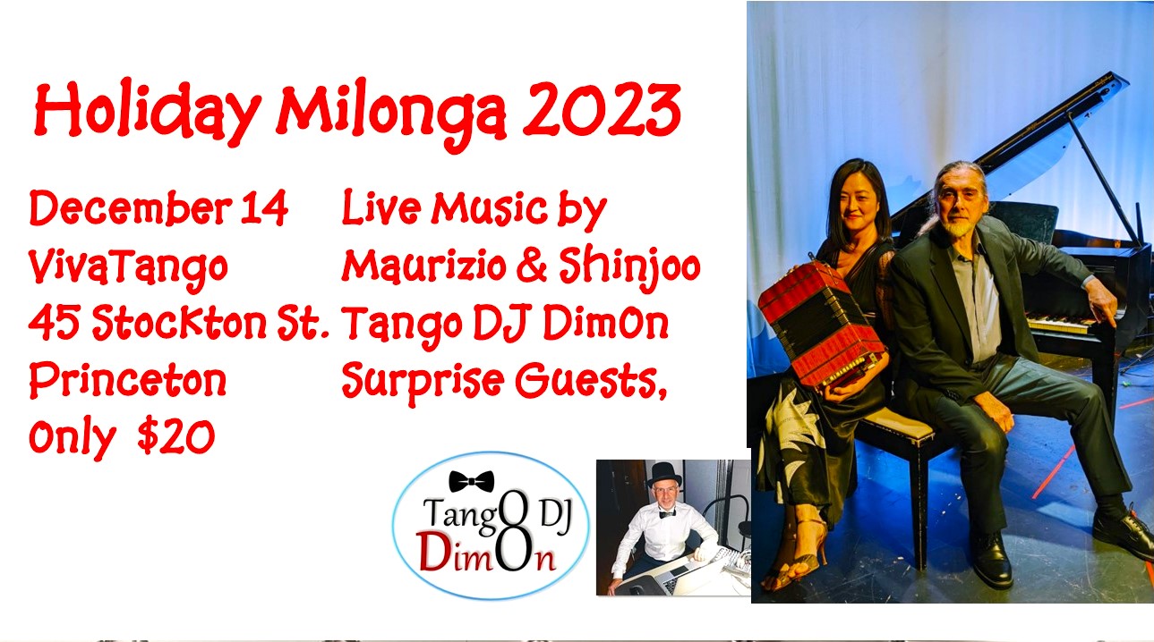 Holiday Milonga with Live Music, Food, Fun and Surprise Guests