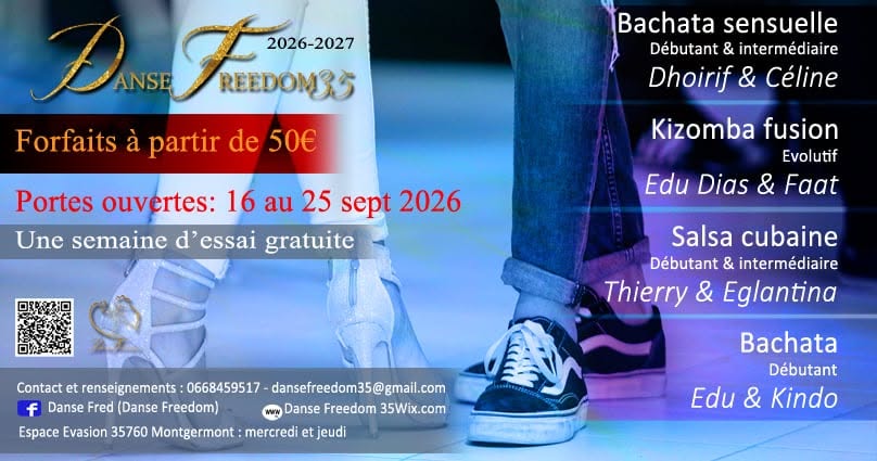 COURS DANSE FREEDOM 35 - SAISON 10 - 2026 2027