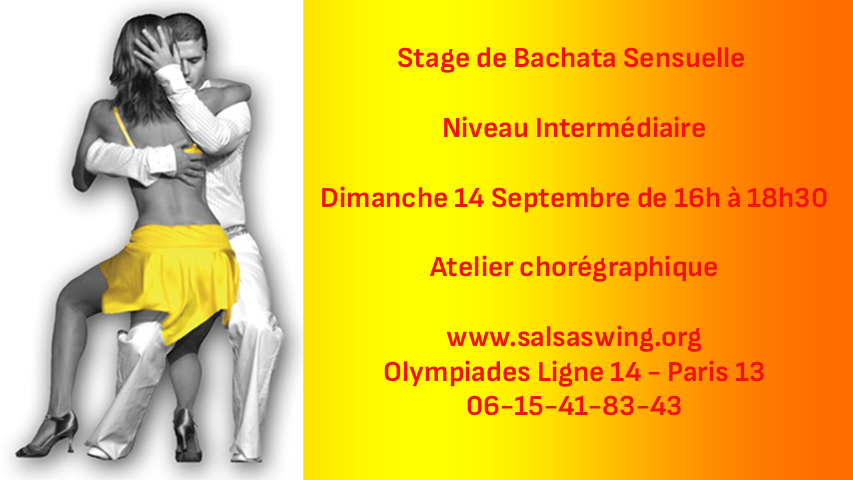 Stage de Bachata Sensuelle Paris
