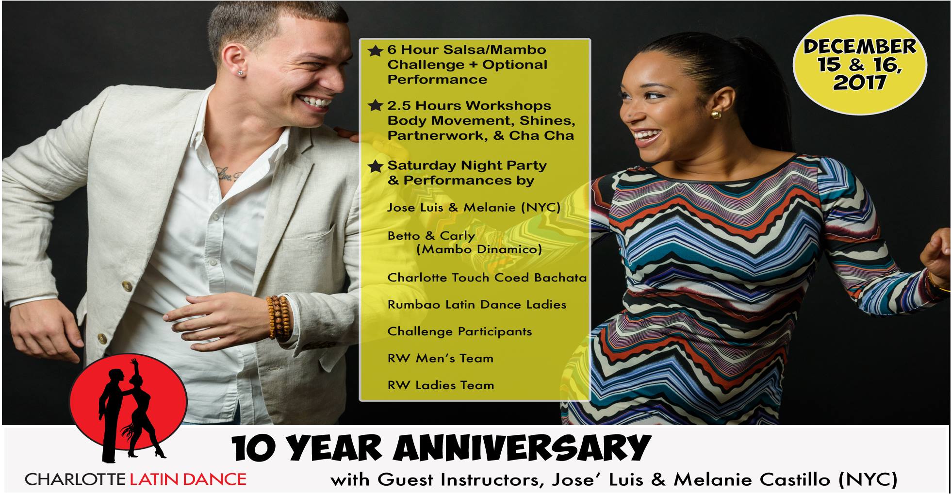 10 Year Anniversary Weekender with José Luis & Melanie Castillo