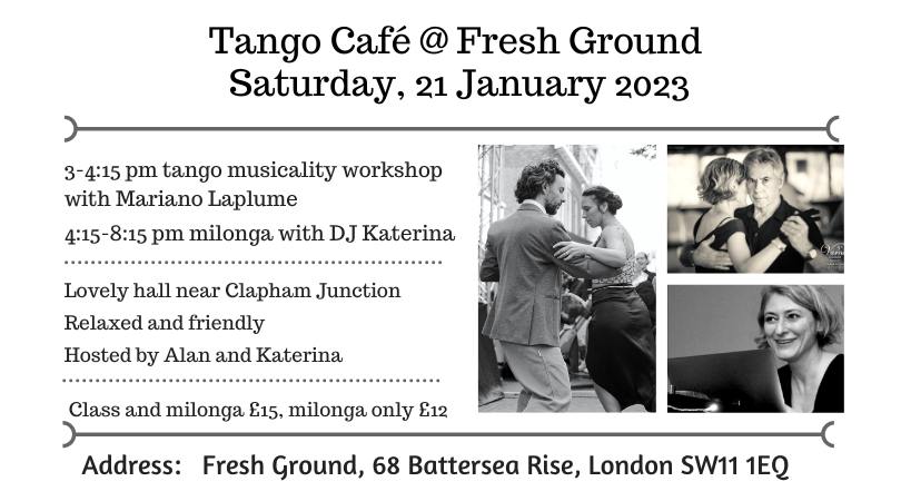 Tango Café - milonga and class with Mariano Laplume