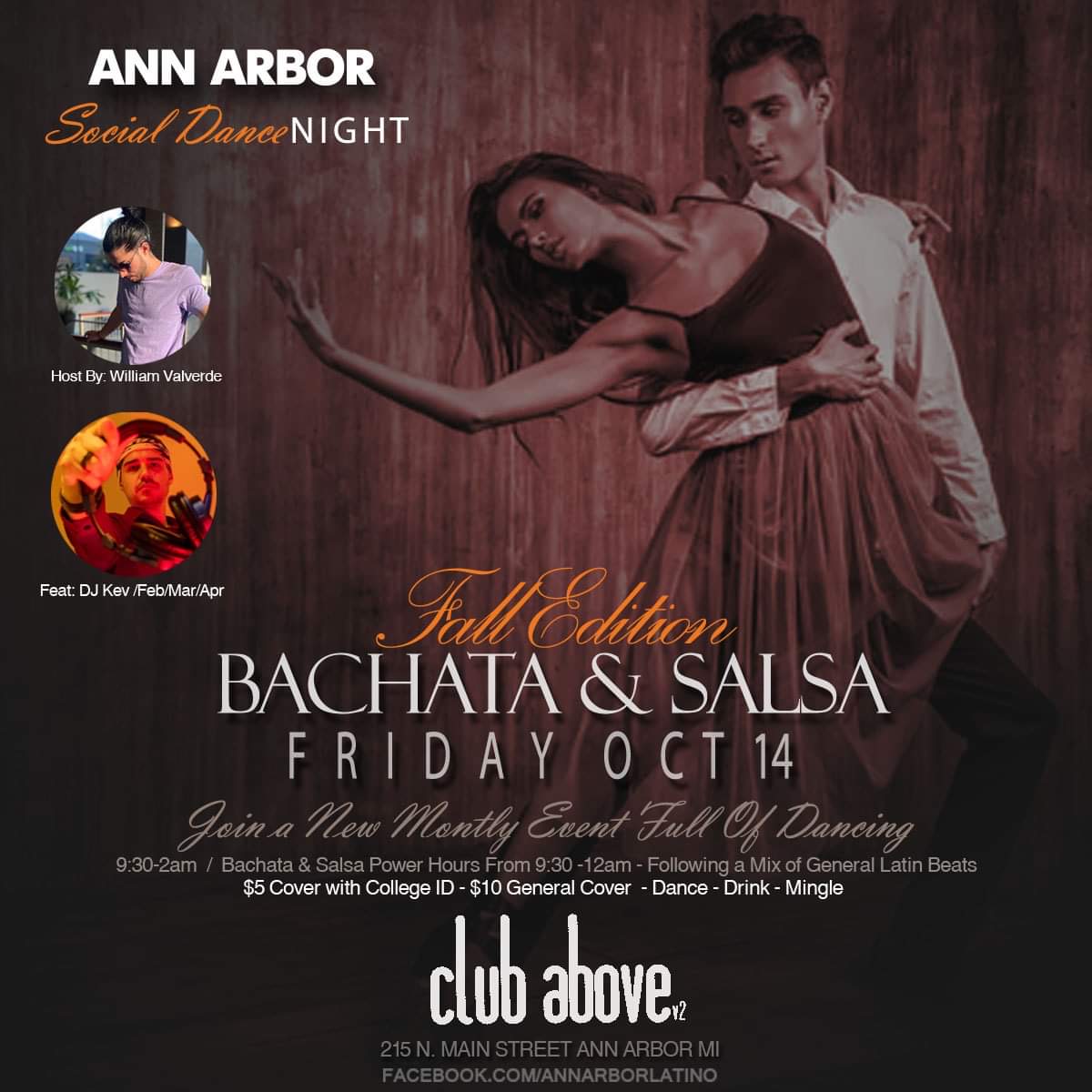 BACHATA & SALSA TAKEOVER - ANN ARBOR