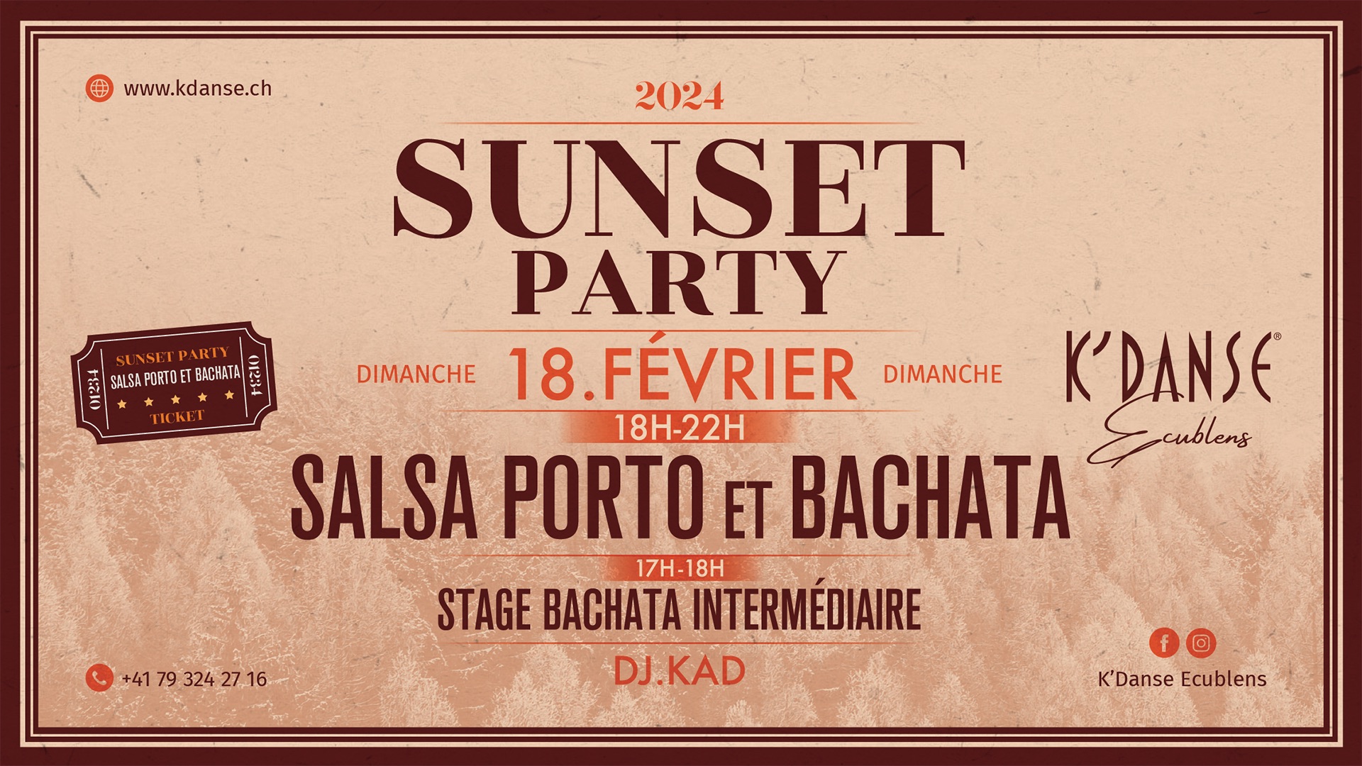 Sunset Party✨ SALSA et BACHATA