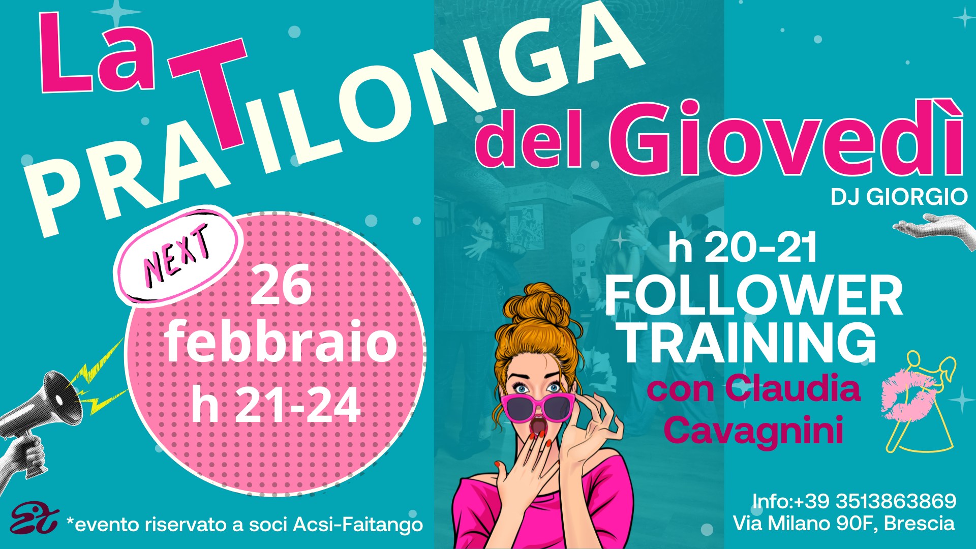la Pratilonga del giovedì Follower Trainig con Claudia Cavagnini