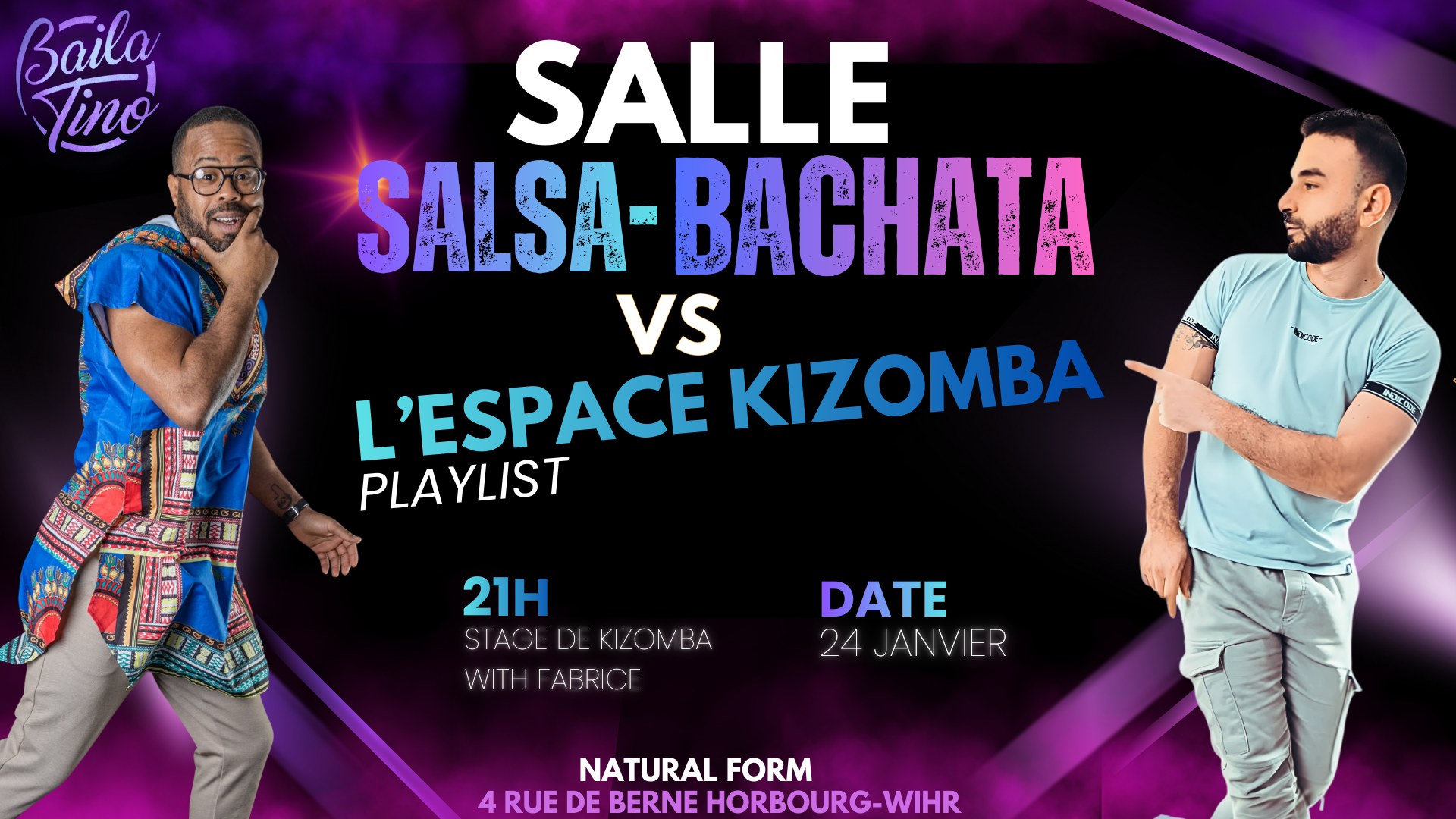 Salsa Bachata VS Kizomba - Stage de Kizz Fabrice - DJ Tino