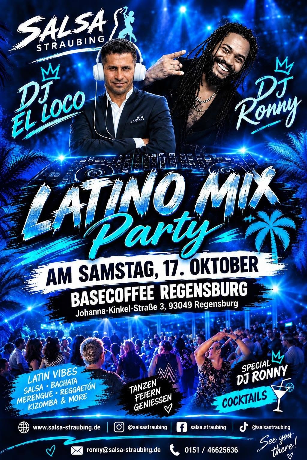 Latin Mix Party in Basecoffee Regensburg