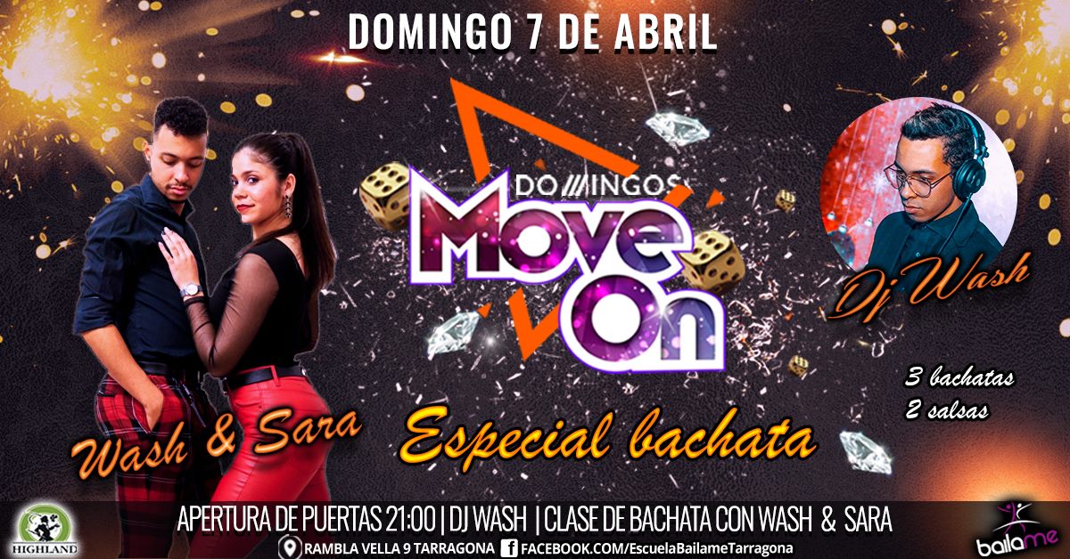 Baila bachata con Wash & Sara- Domingos SBK en Highland