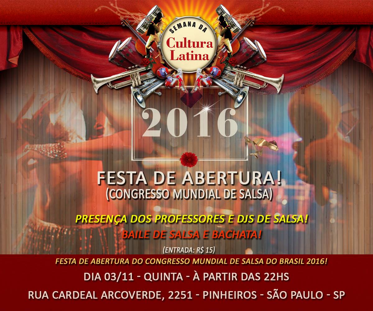 Festa de Abertura - Congresso Mundial de Salsa 2016