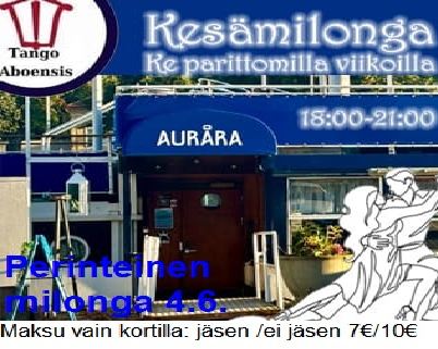 Perinteinen milonga DJ Robert Hafren