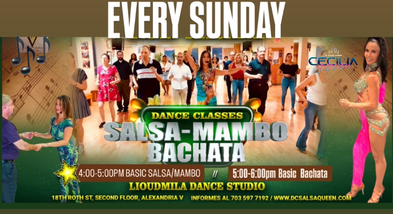 Every Sunday Basic & Int Salsa & Bachata Group Class