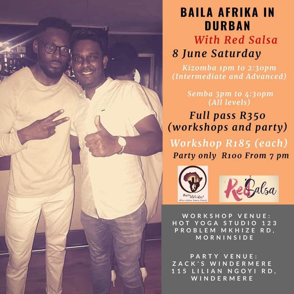 BailaAfrika in Durban with Durban Red Salsa