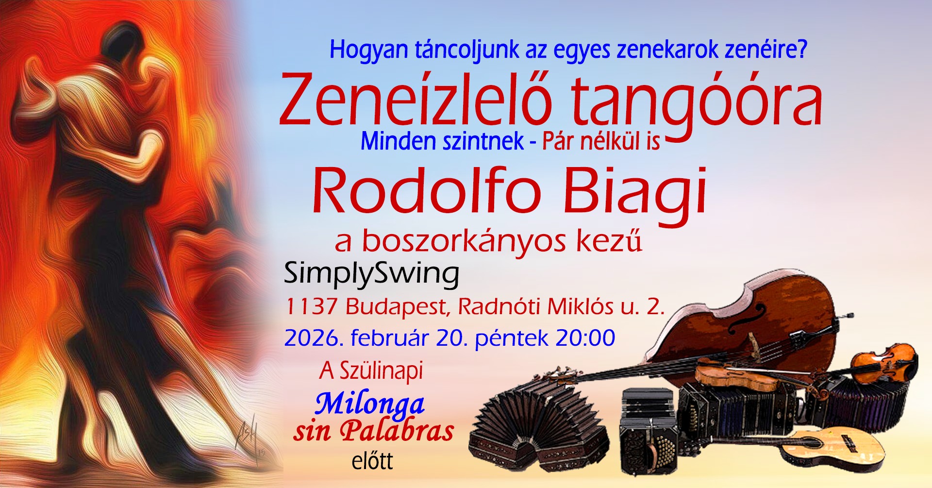 💃🕺🎶❤️ Rodolfo Biagi, a boszorkányos kezű ZENEÍZLELŐ Tangóóra MusicTasterTangoClass @SimplySwing