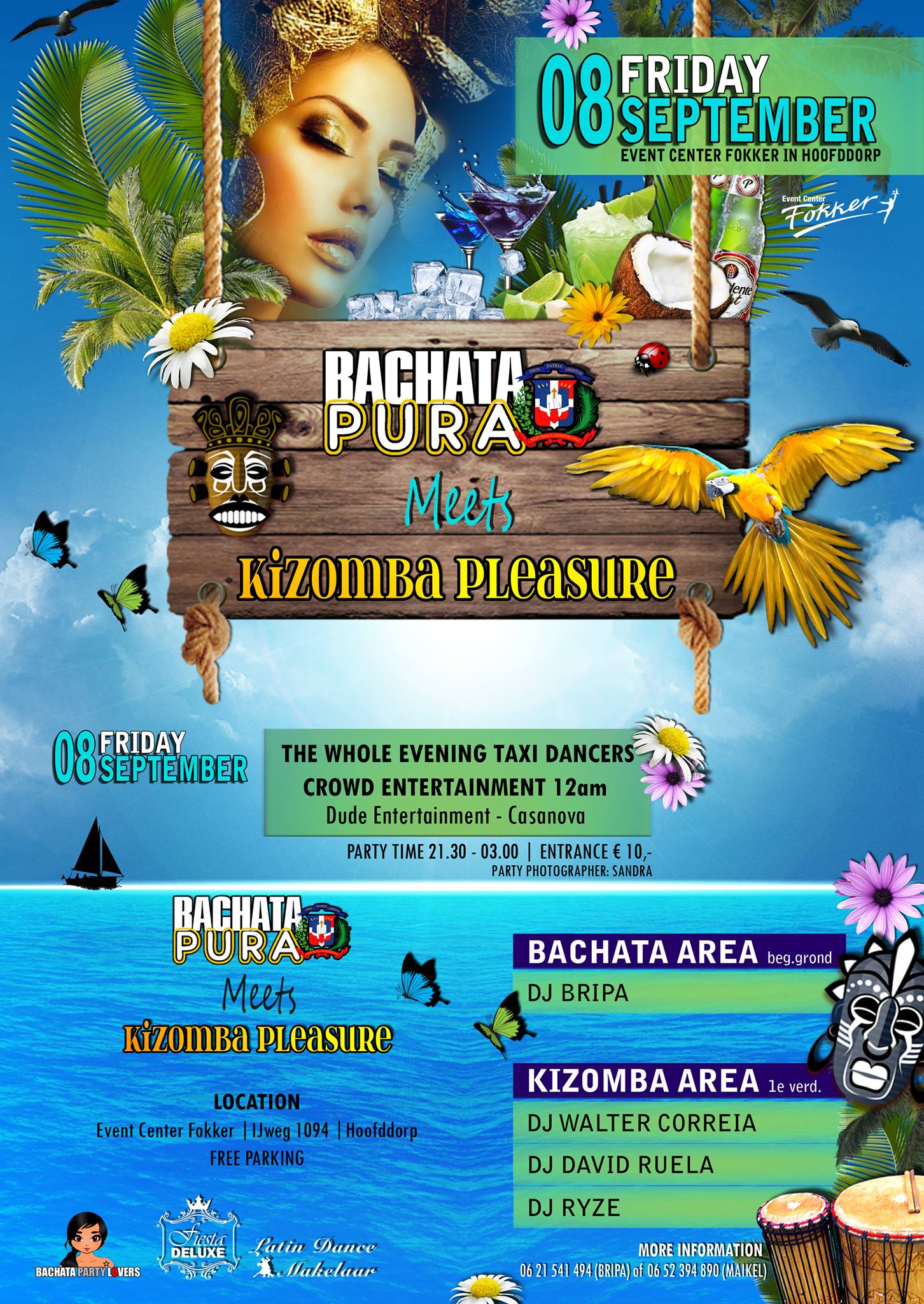 Bachata Pura meets Kizomba Pleasure (2 AREAS)