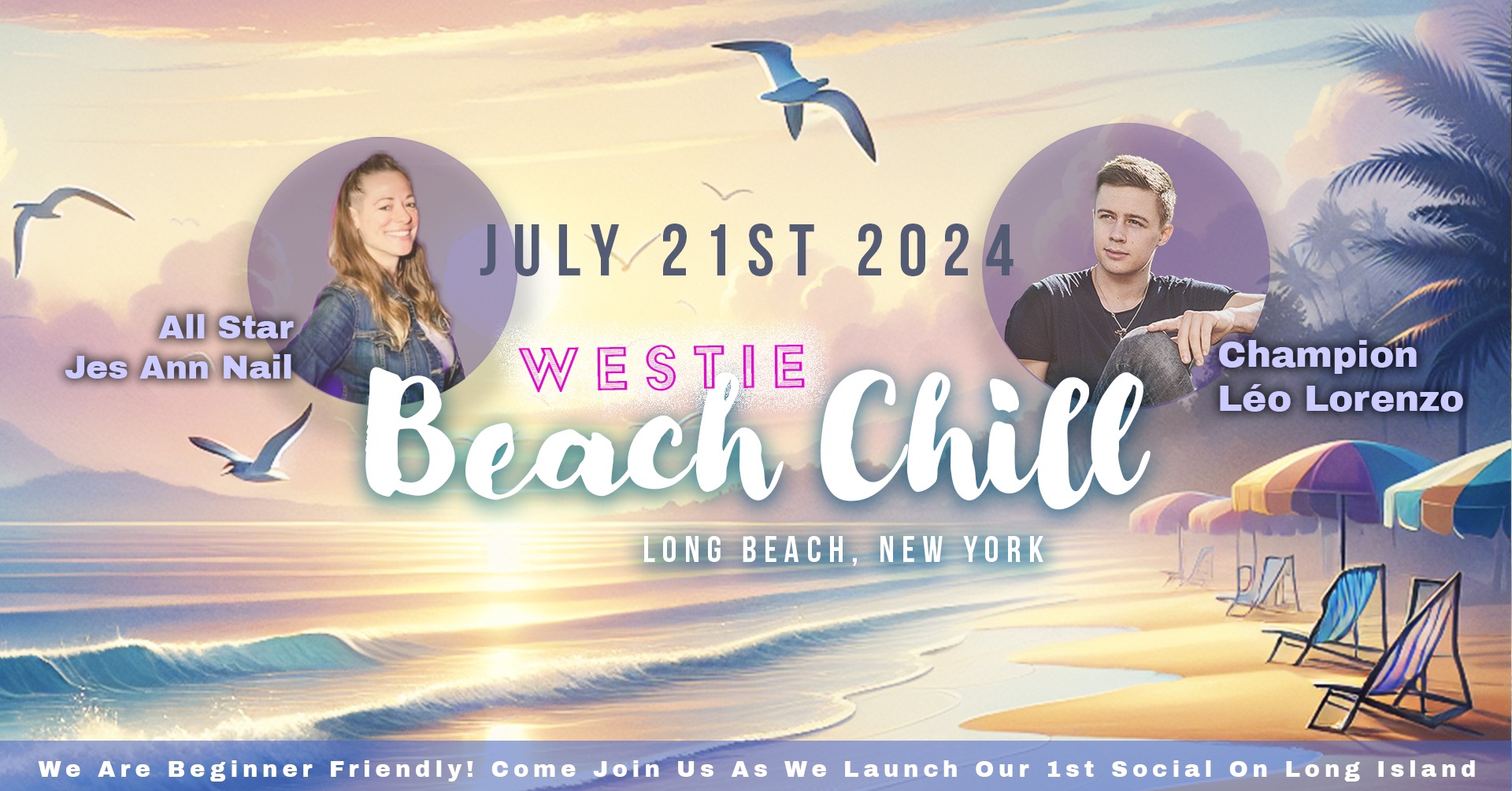Beach Chill w West Coast Swing Champion Léo Lorenzo & All Star Jes Ann Nail