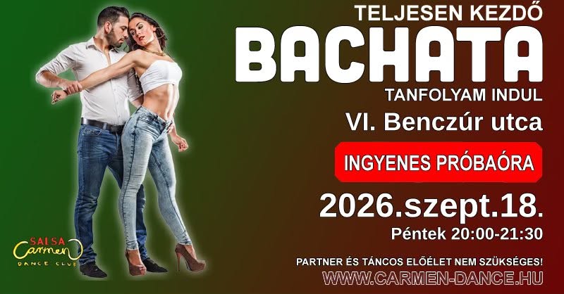 🔥 CSATLAKZZ! BACHATA kezdő indul 🤩 INGYENES próbaóra 💛 PÉNTEK 💃