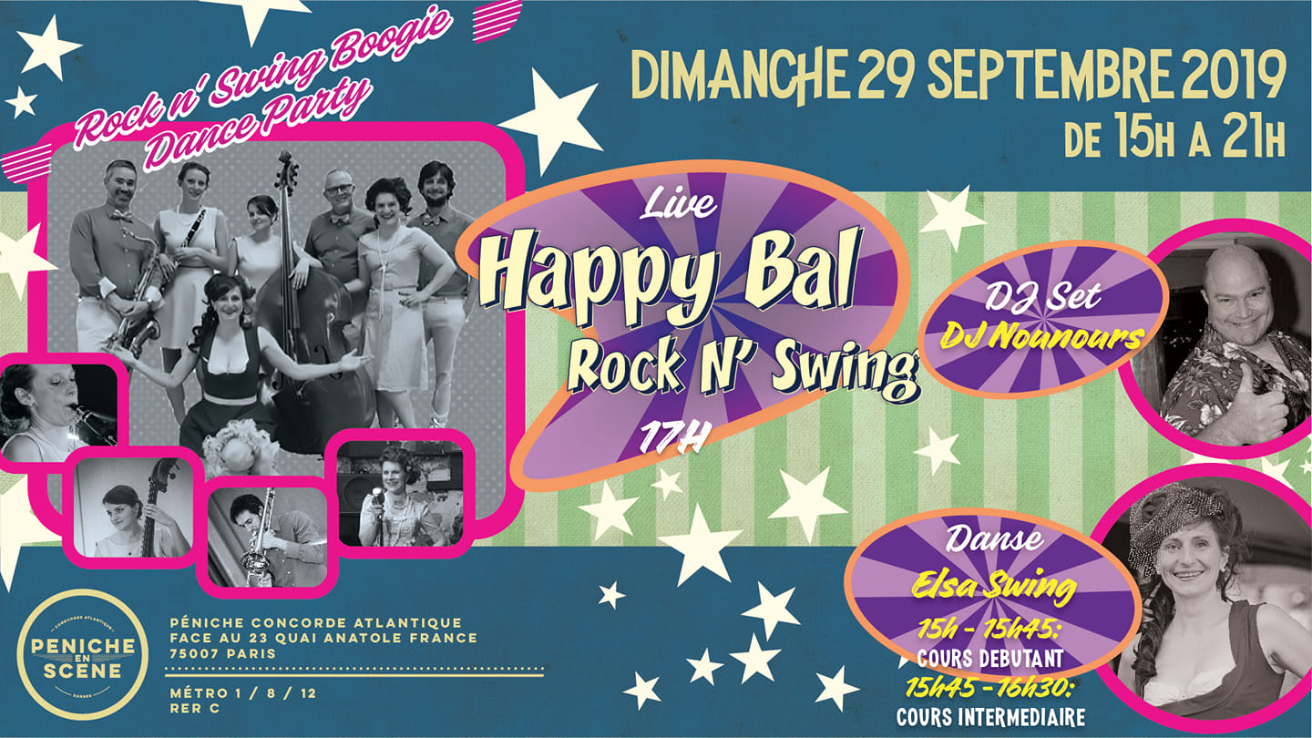 Live HAPPY BAL ROCK N' SWING @Péniche Concorde Atlantique