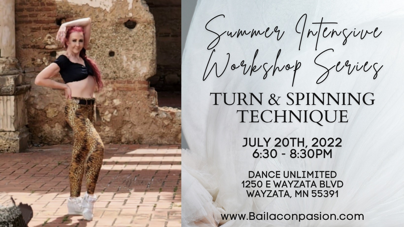 Summer Latin Dance Intensive Workshop Series - Turn and Spinning Technique